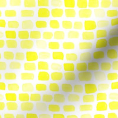 16-13 Lemon Yellow Sun Summer spots watercolor || Abstract dots stones brick rock wall _ Miss Chiff Designs 