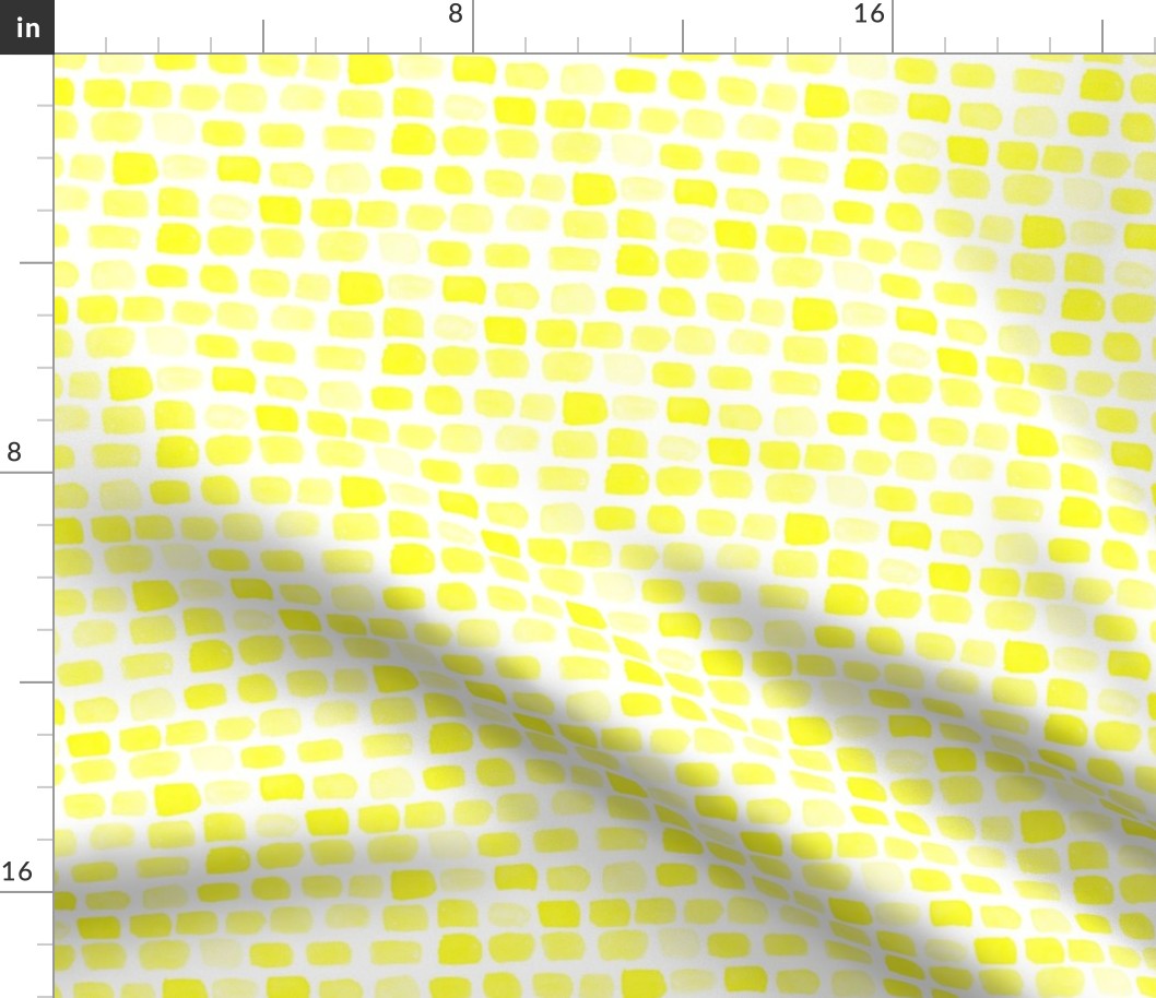 16-13 Lemon Yellow Sun Summer spots watercolor || Abstract dots stones brick rock wall _ Miss Chiff Designs 