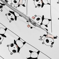 Pandaline - cute scandinavian panda pattern