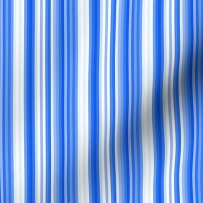 17-12P Nautical Blue Indigo Bike Stripe|| pinstripe royal sky summer  _ Miss Chiff Designs  