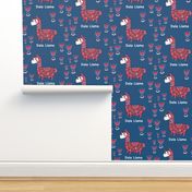 Dala Llama, large scale, red white & blue