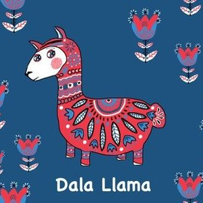 Dala Llama, large scale, red white & blue