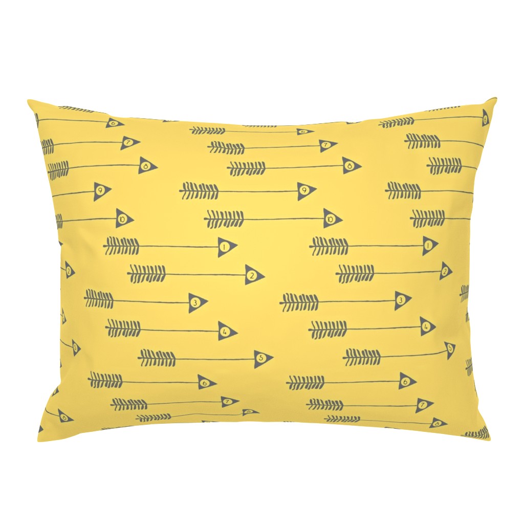 10 Little Arrows - yellow/grey 