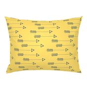 10 Little Arrows - yellow/grey 