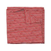 White Painted Stripes on Red (Grunge Vintage Distressed 4th of July American Flag Stripes)