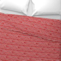 White Painted Stripes on Red (Grunge Vintage Distressed 4th of July American Flag Stripes)