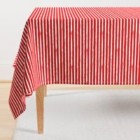 White Painted Stripes on Red (Grunge Vintage Distressed 4th of July American Flag Stripes)