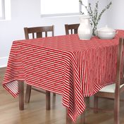 White Painted Stripes on Red (Grunge Vintage Distressed 4th of July American Flag Stripes)