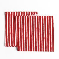 White Painted Stripes on Red (Grunge Vintage Distressed 4th of July American Flag Stripes)