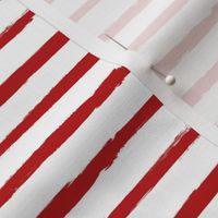 Painted Red Stripes (Grunge Vintage Distressed 4th of July American Flag Stripes)
