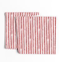 Painted Red Stripes (Grunge Vintage Distressed 4th of July American Flag Stripes)