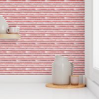 Painted Red Stripes (Grunge Vintage Distressed 4th of July American Flag Stripes)