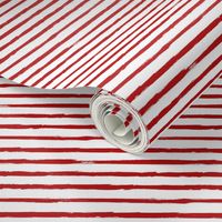 Painted Red Stripes (Grunge Vintage Distressed 4th of July American Flag Stripes)