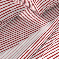 Painted Red Stripes (Grunge Vintage Distressed 4th of July American Flag Stripes)