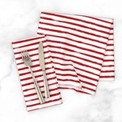 Painted Red Stripes (Grunge Vintage Distressed 4th of July American Flag Stripes)