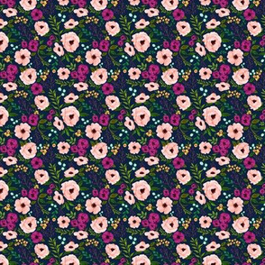 MINI Josie Meadow Floral on Navy