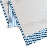 Seaside Summer Vertical Stripes  - Narrow Summer Seas Blue Ribbons with Snowy White and Baby Blue