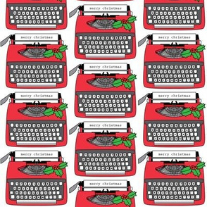 vintage christmas typewriters