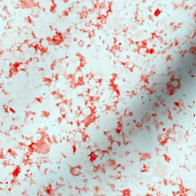 Red & Light Blue Splatter Pattern Watercolor 