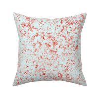 Red & Light Blue Splatter Pattern Watercolor 