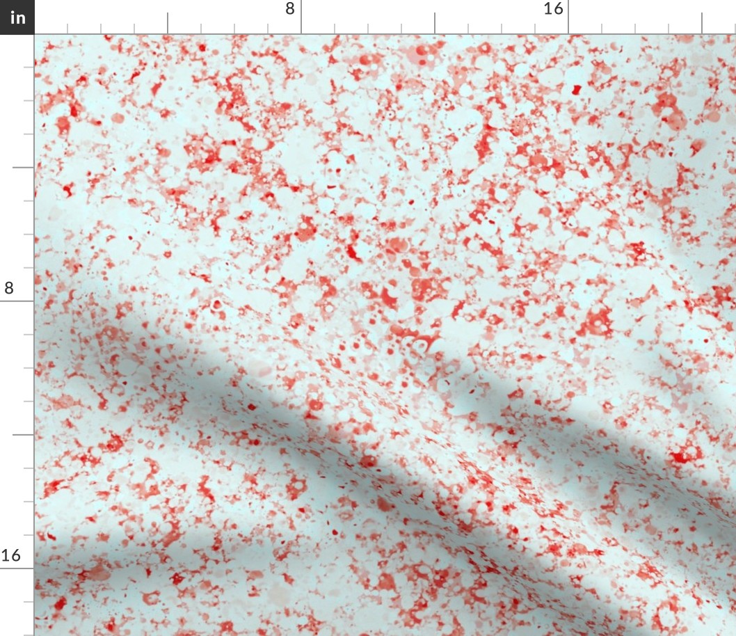 Red & Light Blue Splatter Pattern Watercolor 