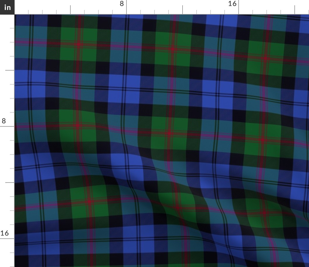 Baird 1906 tartan, 6" with red stripe