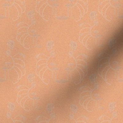 4x4-Inch Repeat of Apricot to Match Marbleized Oil in Peach