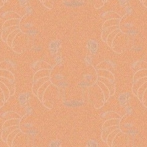 4x4-Inch Repeat of Apricot to Match Marbleized Oil in Peach