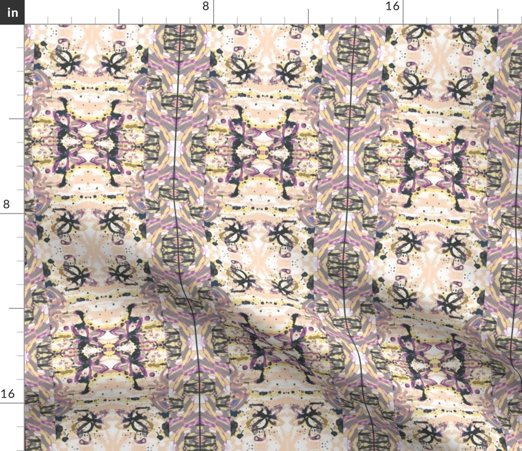 Bohemian Puce  Abstract Pattern