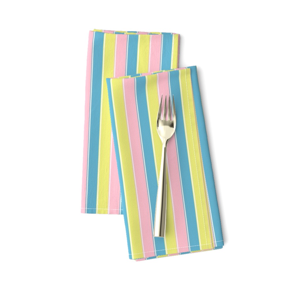 pastel stripe //  yellow / blue/ pink stripes