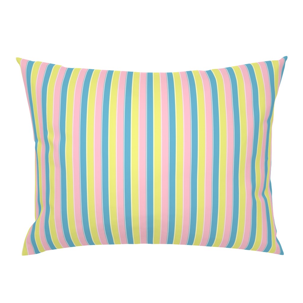 pastel stripe //  yellow / blue/ pink stripes