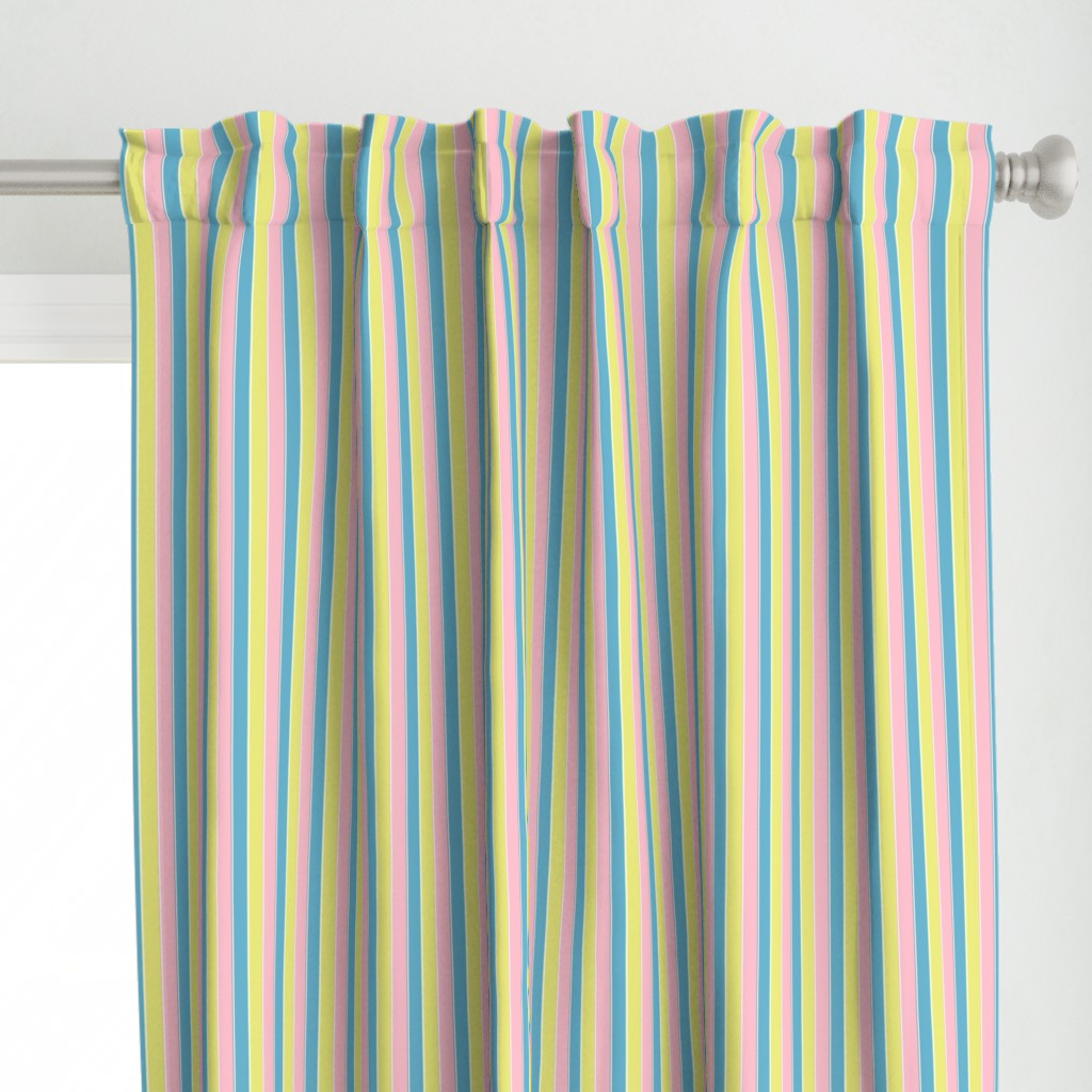 pastel stripe //  yellow / blue/ pink stripes
