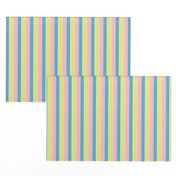 pastel stripe //  yellow / blue/ pink stripes