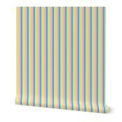 pastel stripe //  yellow / blue/ pink stripes