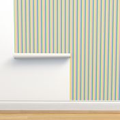 pastel stripe //  yellow / blue/ pink stripes