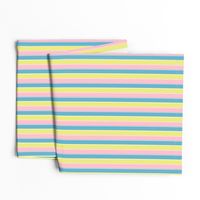 pastel stripe //  yellow / blue/ pink stripes