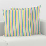 pastel stripe //  yellow / blue/ pink stripes