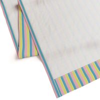 pastel stripe //  yellow / blue/ pink stripes