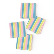 pastel stripe //  yellow / blue/ pink stripes