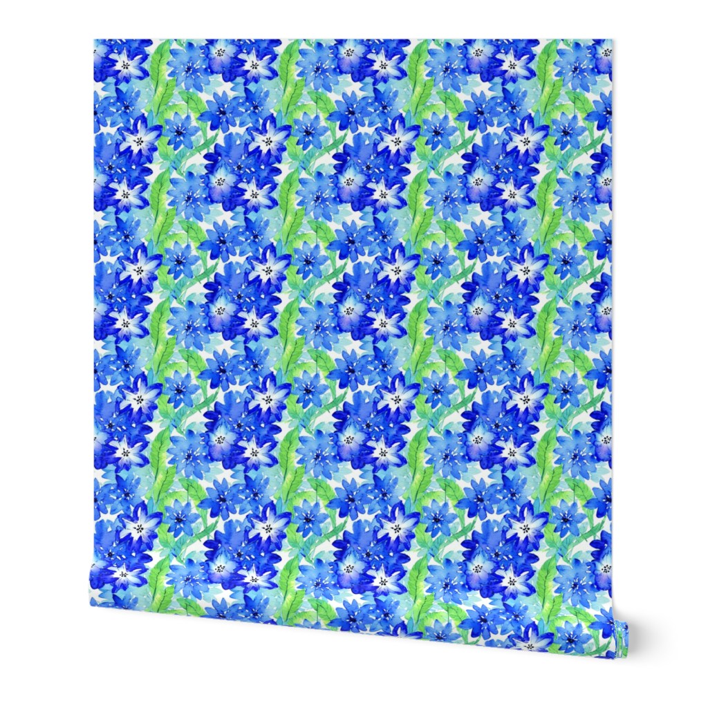 Charm Blue Flowers