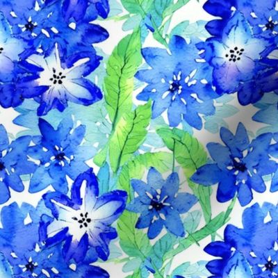 Charm Blue Flowers