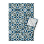 Marrakesh Bohemian Moroccan geometric tile blue