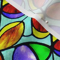 Stained Glass Oval Shape