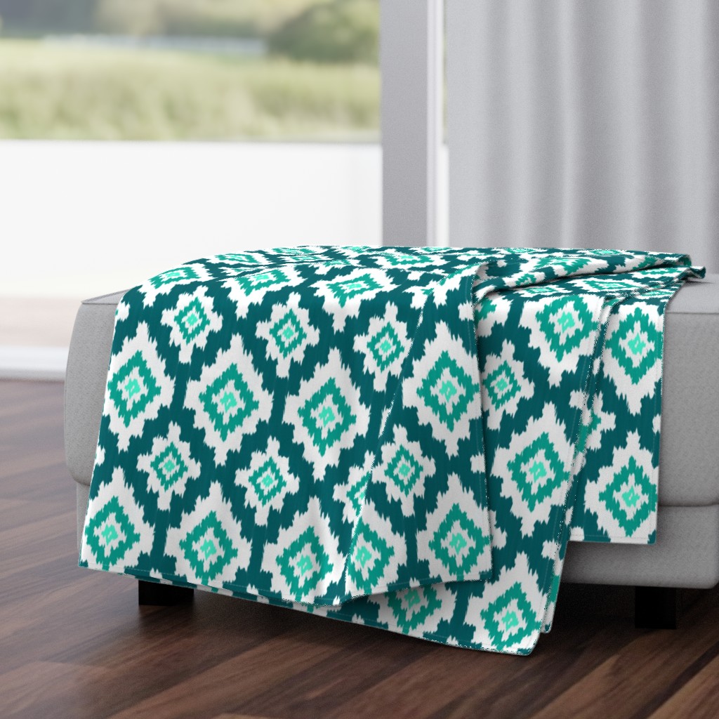 Boho Ikat in Teal