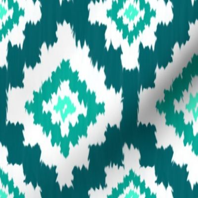 Boho Ikat in Teal