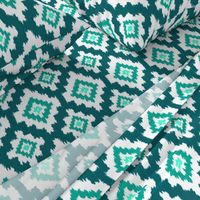 Boho Ikat in Teal