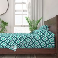 Boho Ikat in Teal