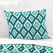 Boho Ikat in Teal