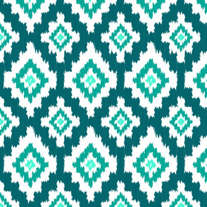 Boho Ikat in Teal