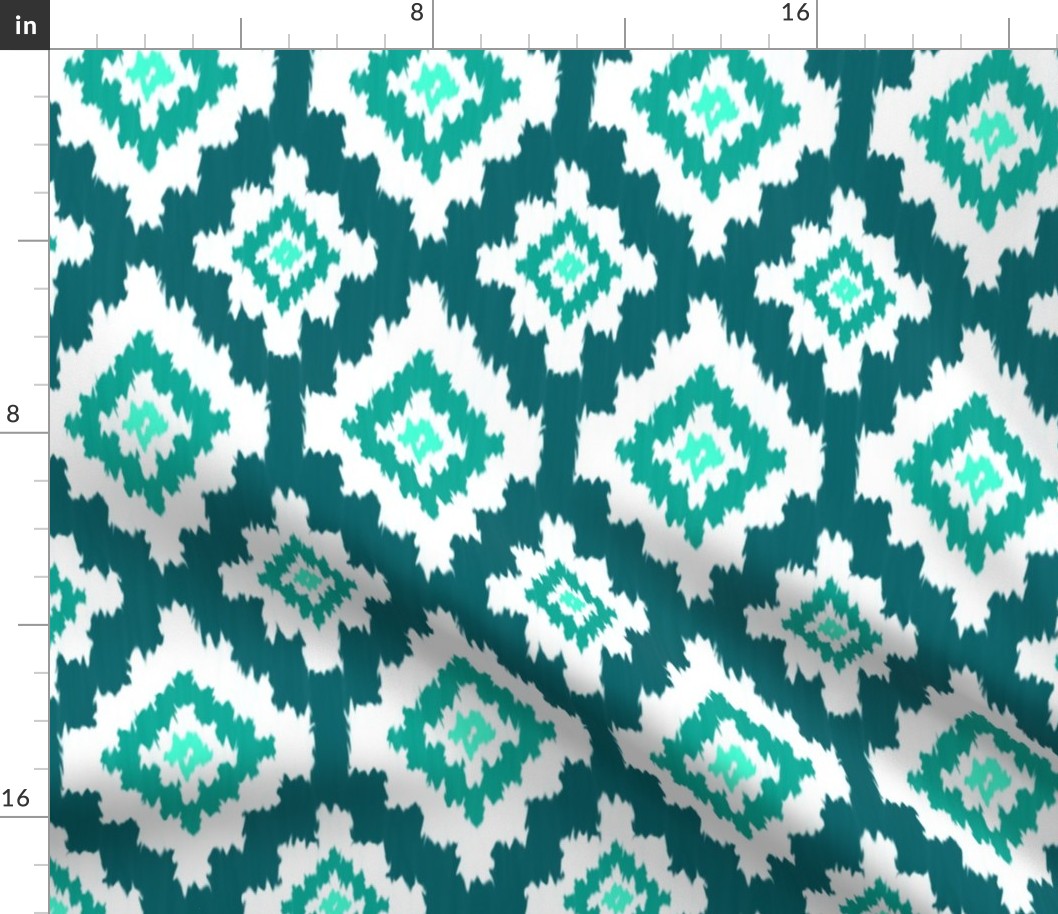 Boho Ikat in Teal